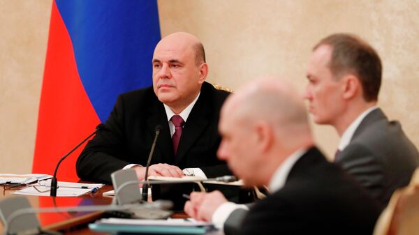 Председатель правительства РФ Михаил Мишустин проводит заседание координационного совета по противодействию коронавирусной инфекции