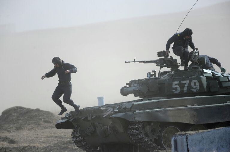 Танковый биатлон в Забайкалье Танковый биатлон в Забайкалье