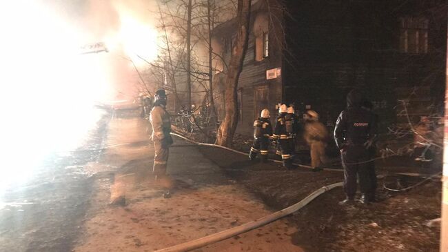 Пожар в жилом доме в Екатеринбурге