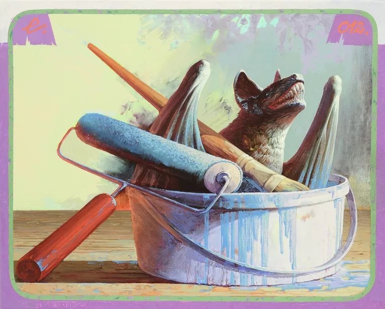 Егор Кошелев Рабочее ведро, 2012 год. Холст, акрил, 40 x 50 см Егор Кошелев Рабочее ведро, 2012 год. Холст, акрил, 40 x 50 см