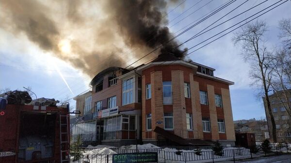Пожар в Архангельске