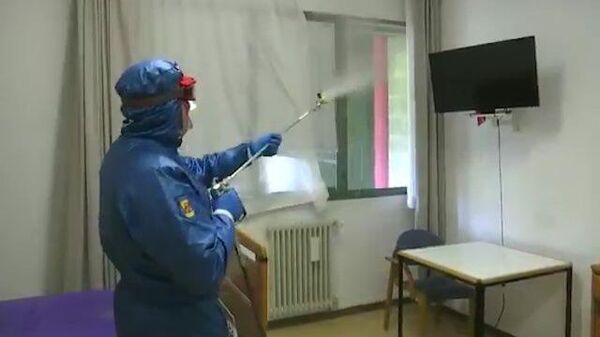 Российские военные в итальянском Бергамо помогают бороться с коронавирусом