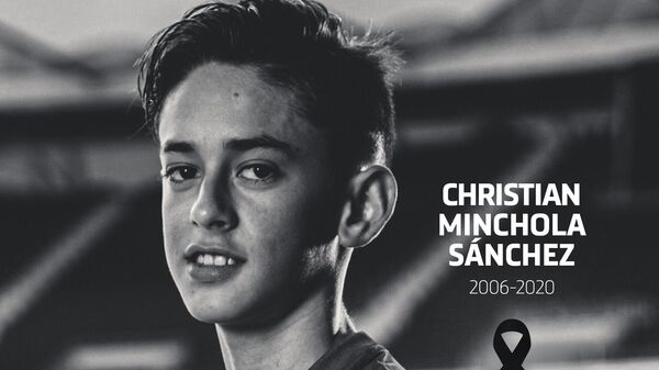 Скончавшийся 14-летний футболист мадридского Атлетико Кристиан Минчола