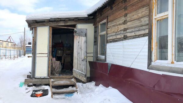 Дом на улице 1-я База в Якутске, где произошло убийство четырех человек