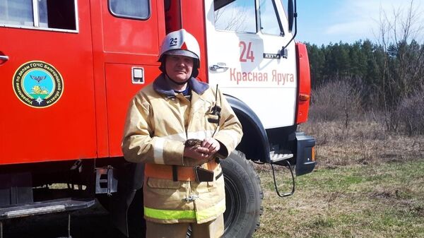 Пожарные спасли зайчонка из пожара в Белгородской области