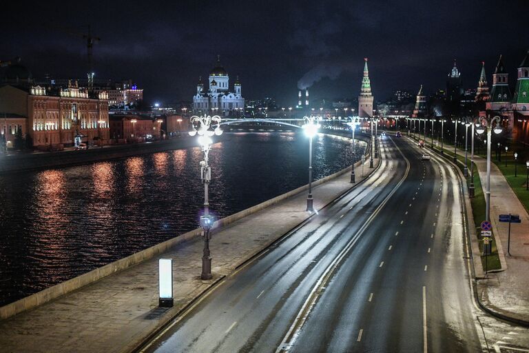 Москва во время режима самоизоляции жителей