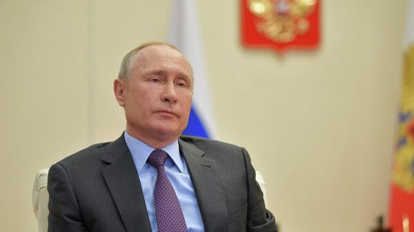 Президент РФ Владимир Путин проводит заседание Совета безопасности