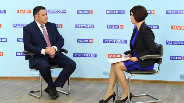 Игорь Руденя в эфире телеканала Россия 24