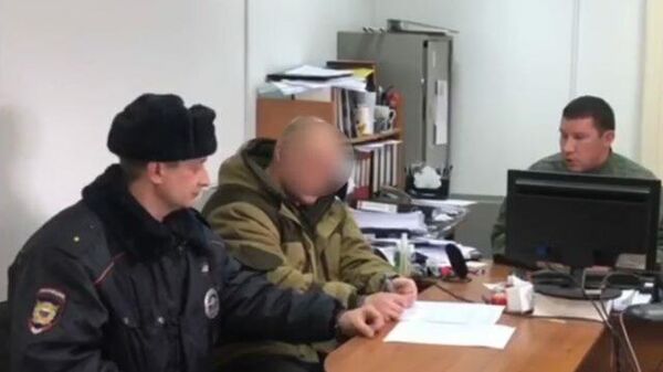 Кадры ареста подозреваемого в убийстве пяти человек в Рязанской области