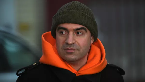 Житель Москвы Денис Воробьев у Пресненского районного суда после рассмотрения административного протокола