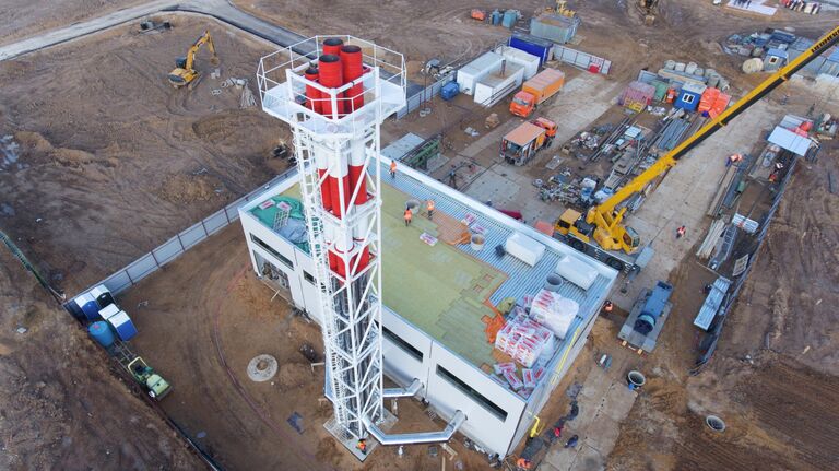 Котельная коронавирусного центра в новой Москве