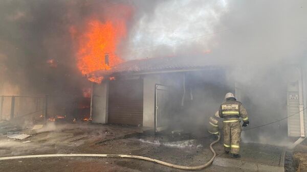 Пожар в городе Ивдель Свердловской области