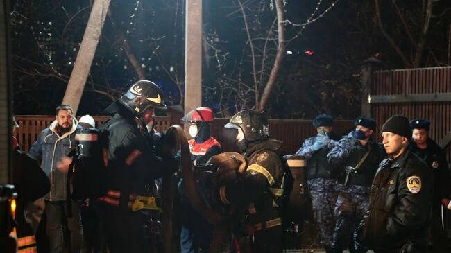 Пожар в доме престарелых в Москве