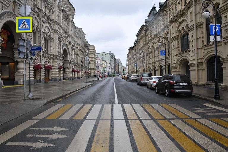 Москва во время режима самоизоляции жителей