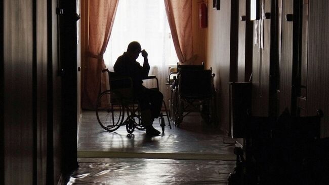 Постояльцы дома-интерната для престарелых и инвалидов