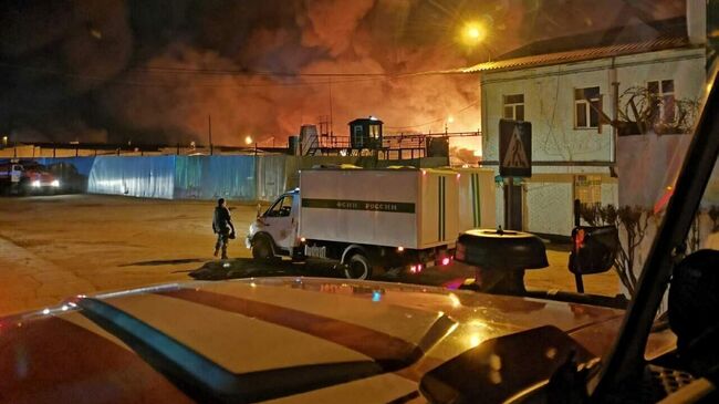 Пожар в ИК-15 в Ангарске, Иркутская область 