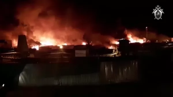 Пожар в исправительной колонии в Ангарске