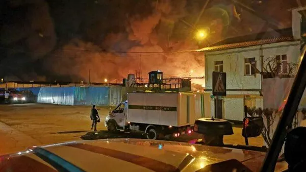 Пожар в колонии в Ангарске