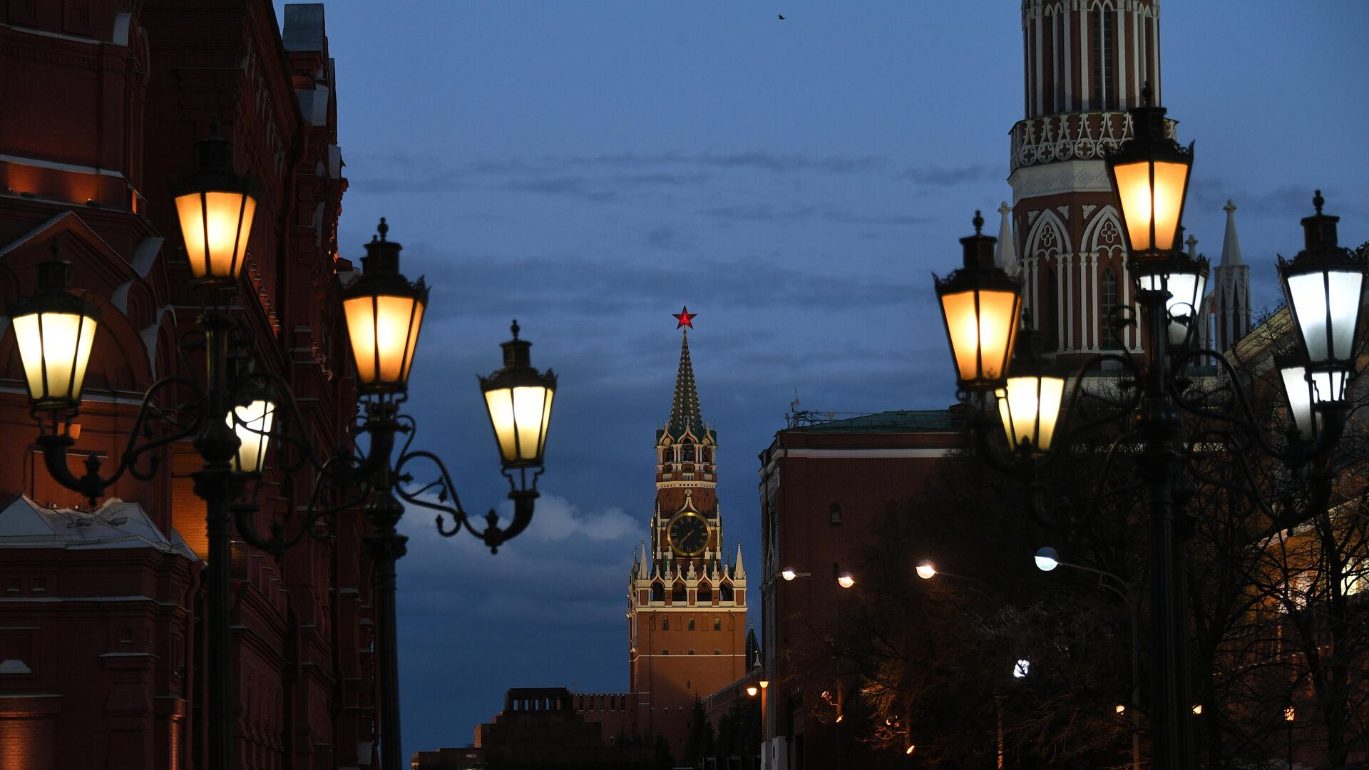 Москва. Уличное освещение - РИА Новости, 1920, 14.10.2022