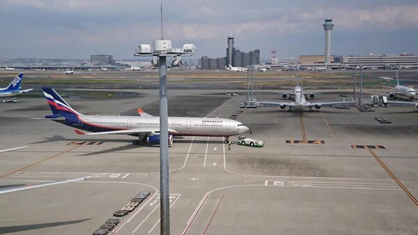 Самолет, вывозящий граждан России из Японии