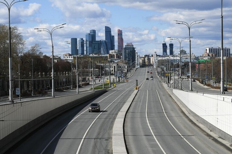 Москва во время режима самоизоляции жителей