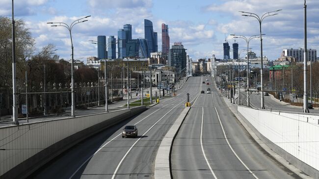 Москва во время режима самоизоляции жителей