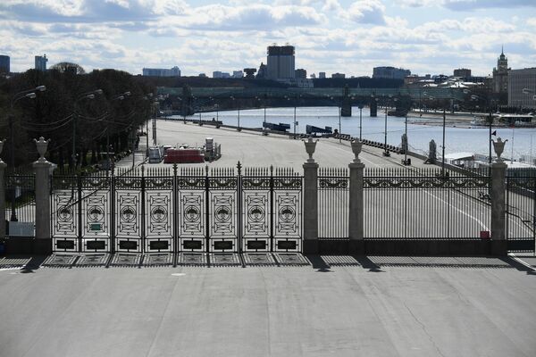 Вид с Крымского моста на территорию ЦПКиО имени М. Горького
