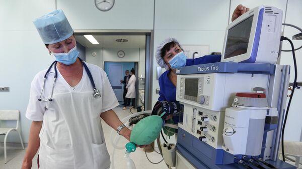 Аппарат ИВЛ в Мурманской областной клинической больнице