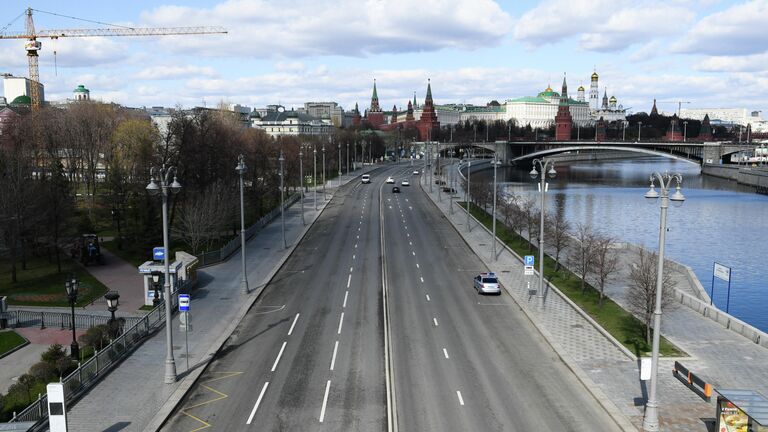 Москва во время режима самоизоляции жителей