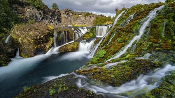 Водопад Гьяйн в Исландии 
