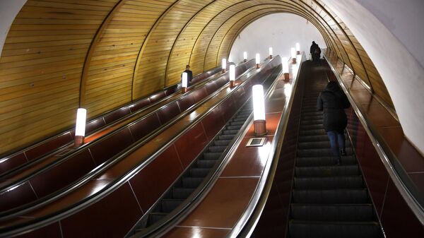 Эскалатор в Московском метрополитене