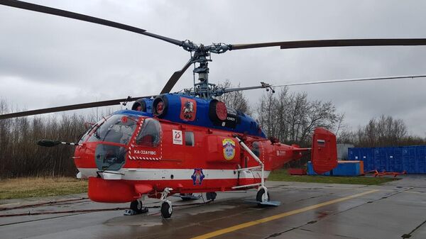 Новый пожарный вертолет Ка-32А11ВС Московского авиационного центра (МАЦ) заступил на первое дежурство