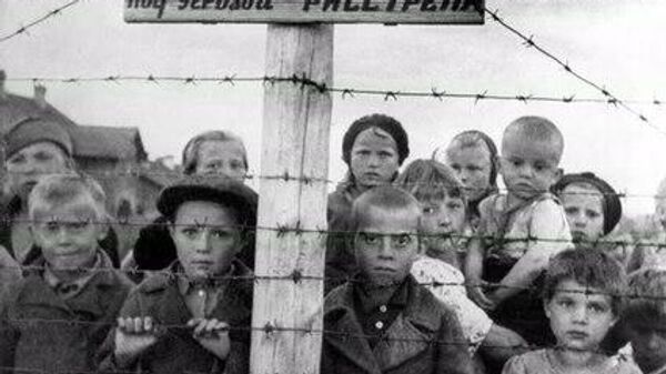Дети в финском концлагерь в Петрозаводске