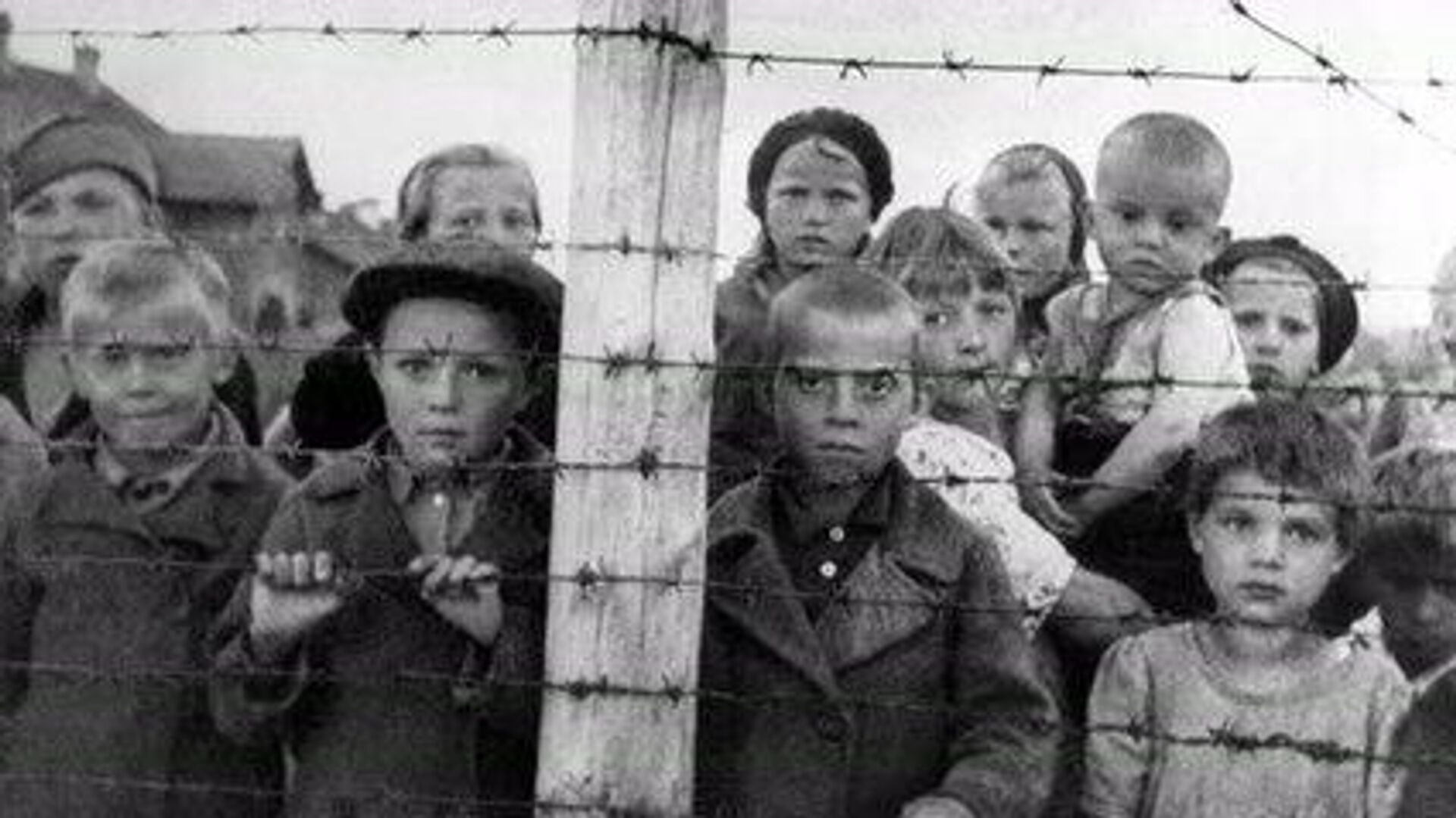 Дети в финском концлагерь в Петрозаводске - РИА Новости, 1920, 05.02.2021