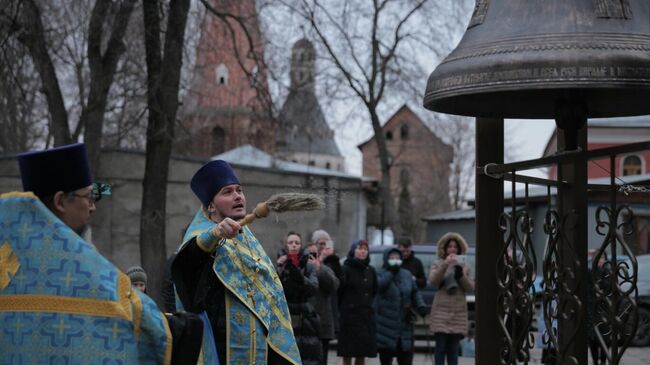 Новые колокола для храма Тихвинской иконы Божией Матери Симонова монастыря