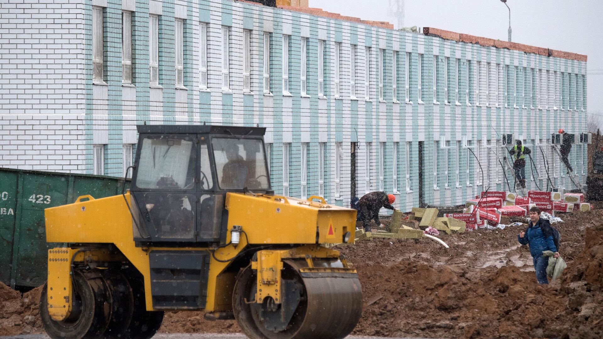 Продолжается строительство инфекционной больницы в Новой Москве - РИА Новости, 1920, 17.04.2020