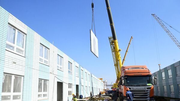 Продолжается строительство инфекционной больницы в Новой Москве Продолжается строительство инфекционной больницы в Новой Москве