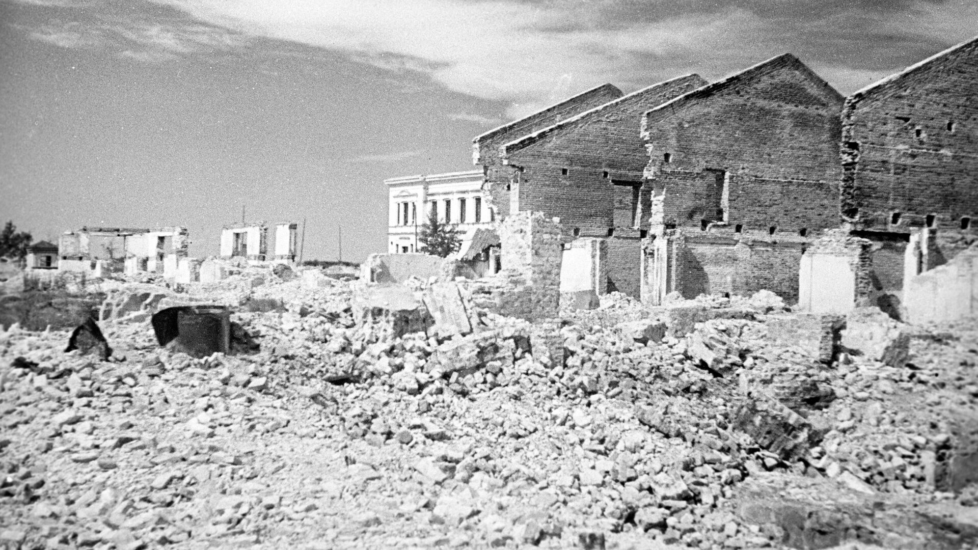 Разрушенный финскими войсками жилой район Петрозаводска - РИА Новости, 1920, 27.06.2024