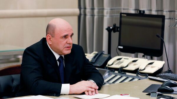 Председатель правительства РФ Михаил Мишустин проводит совещание с вице-премьерами РФ в режиме видеоконференции
