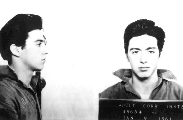 Актер Аль Пачино после ареста. 9 января 1961