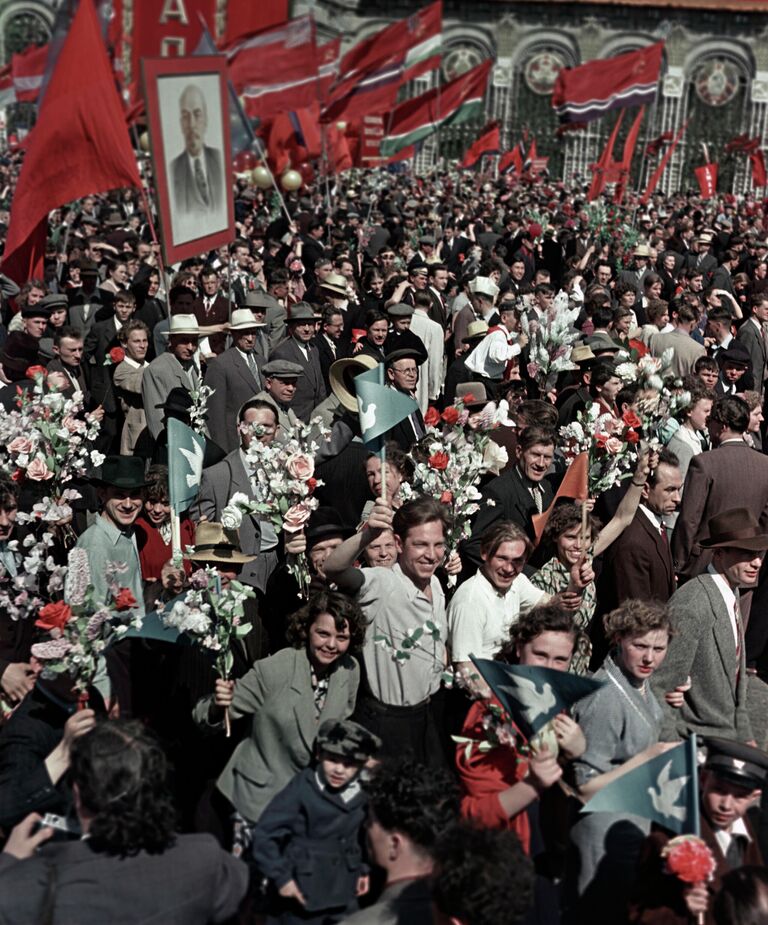 Первомайская демонстрация в Москве