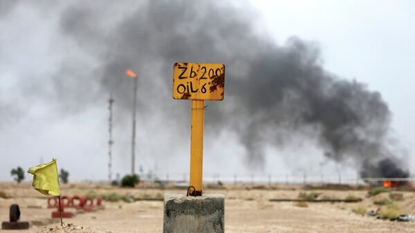 Нефтяное месторождение в районе Басры в Ираке
