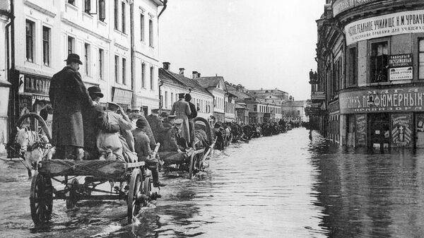 Наводнение в Москве в апреле 1908 года. 