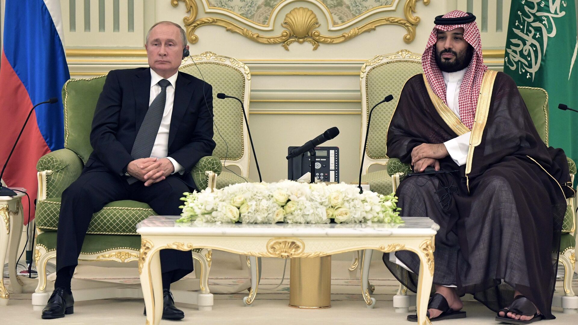 Президент России Владимир Путин и наследный принц Саудовской Аравии Мухаммед бен Сальман Аль Сауд - РИА Новости, 1920, 21.07.2022