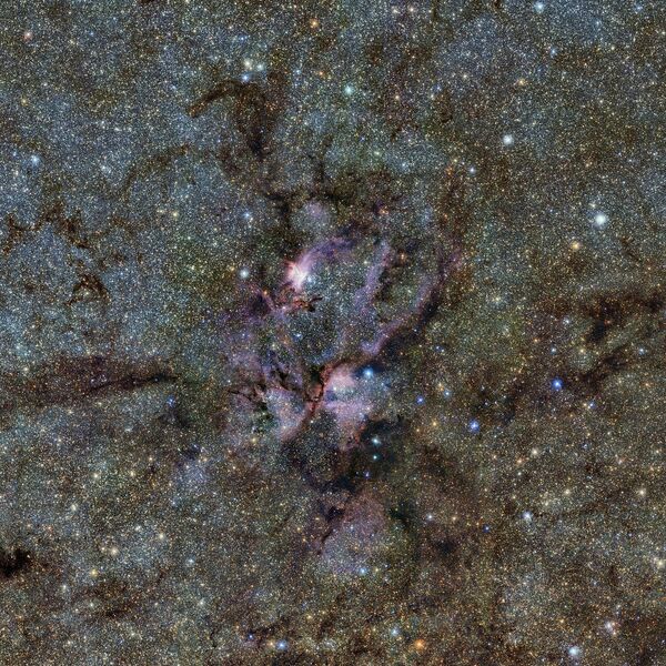 Область звездообразования в туманности NGC 6357 созвездия Скорпиона