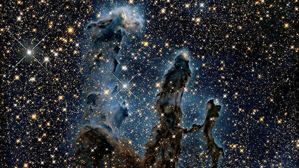 Столпы Творения  в туманности Орел, снятые телескопом Хаббл