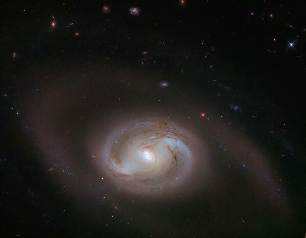 NGC 2273  — спиральная галактика с перемычкой в созвездии Рысь