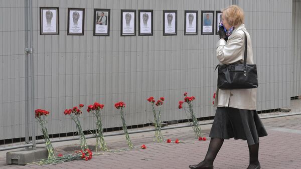 Мемориал в честь умерших от коронавируса медиков  в Санкт-Петербурге