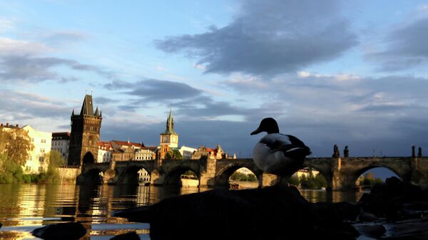 Карлов мост на реке Влатава в Праге