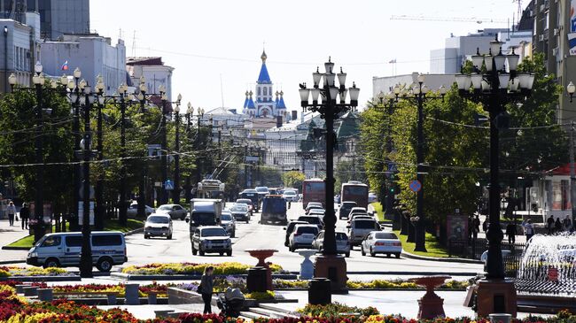 Вид на  Хабаровск